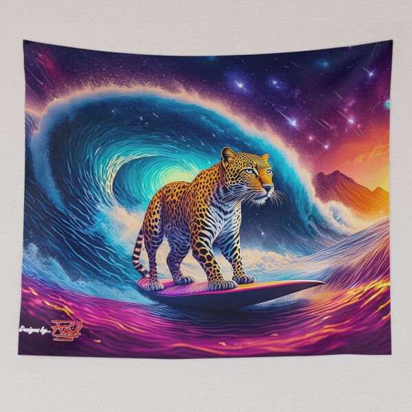 Item preview, Jaguar Galaxy Surf Design By Rich AMeN Gill designed and sold by RichAMeNGill.