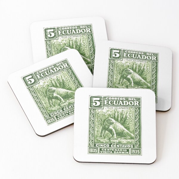 Item preview, 1935 Ecuador Galapagos Iguana Postage Stamp designed and sold by retrographics.