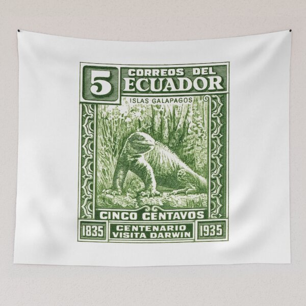 Item preview, 1935 Ecuador Galapagos Iguana Postage Stamp designed and sold by retrographics.