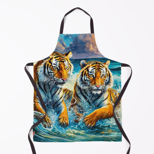 Item preview, Tigers in The Waves Design By Rich AMeN Gill designed and sold by RichAMeNGill.