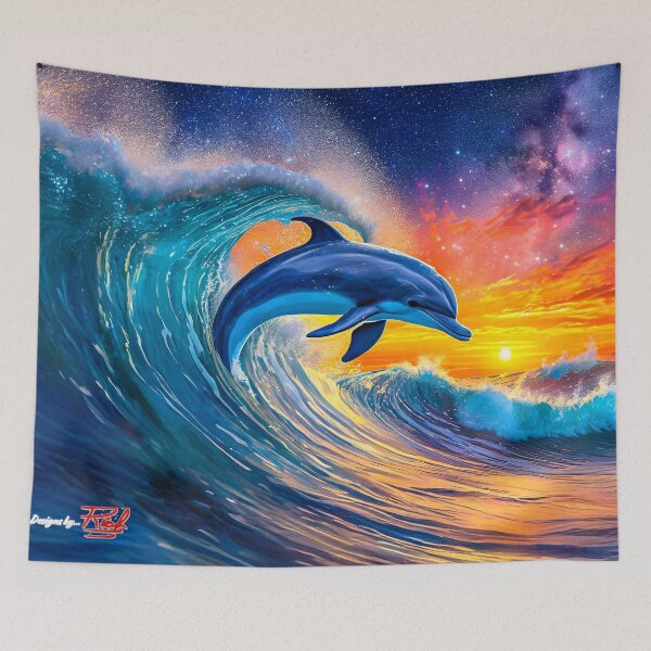 Item preview, Dolphin Curl Design By Rich AMeN Gill designed and sold by RichAMeNGill.