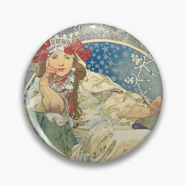 Item preview, Alphonse Mucha Princess Hyacinth 1911 designed and sold by maniacfitness.