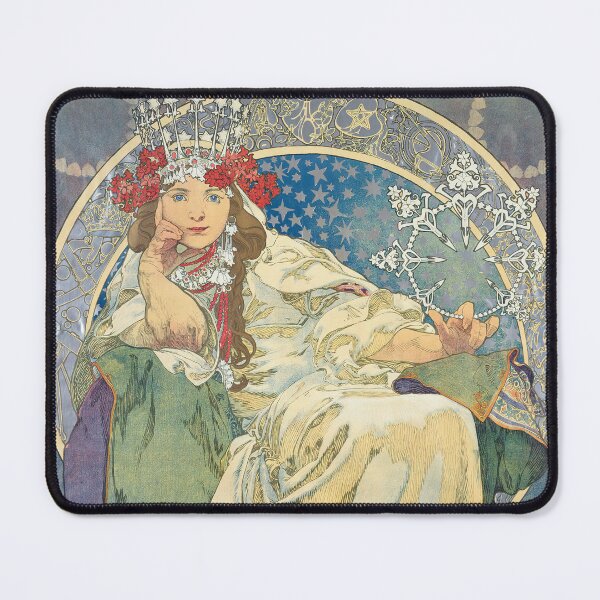 Item preview, Alphonse Mucha Princess Hyacinth 1911 designed and sold by maniacfitness.