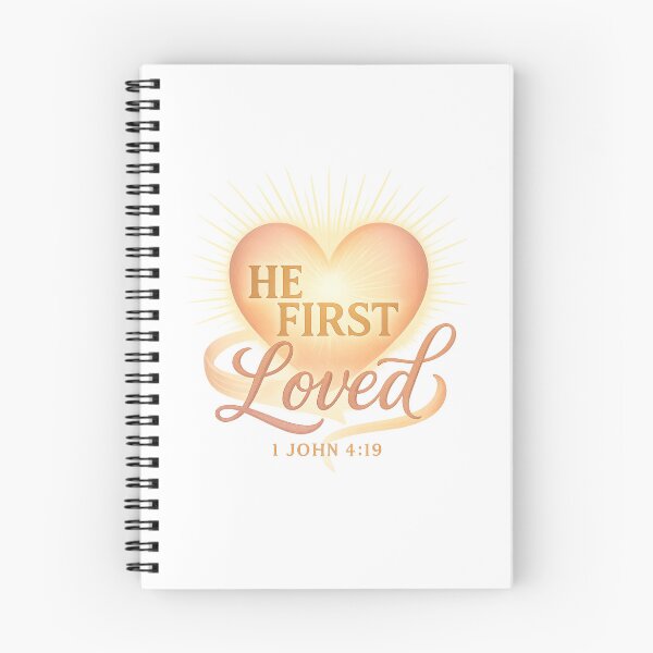 Item preview, He First Loved 1 John 4:19 Bible Christian designed and sold by GoodwillDesigns.