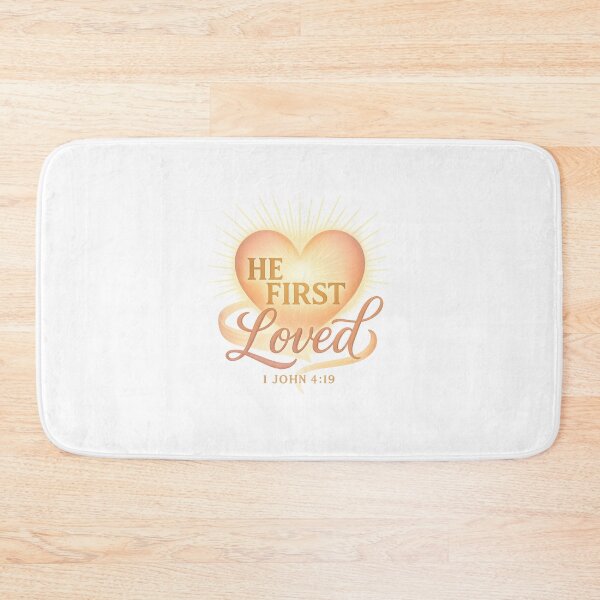 Item preview, He First Loved 1 John 4:19 Bible Christian designed and sold by GoodwillDesigns.