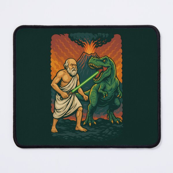 Item preview, Socrates T-Rex Lightsaber Funny Philosopher designed and sold by k3rstman1.