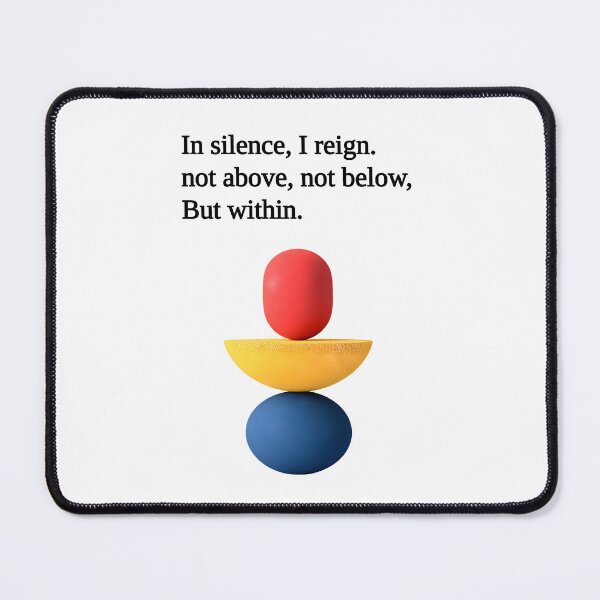 Item preview,  “In Silence, I Reign” Composure Is Command, motivational quote design designed and sold by TR_fairydesigns.