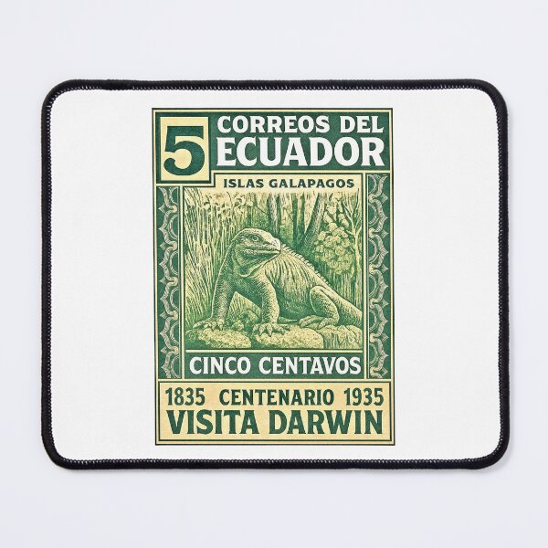Item preview, Ecuador Galapagos Iguana Stamp Poster designed and sold by retrographics.