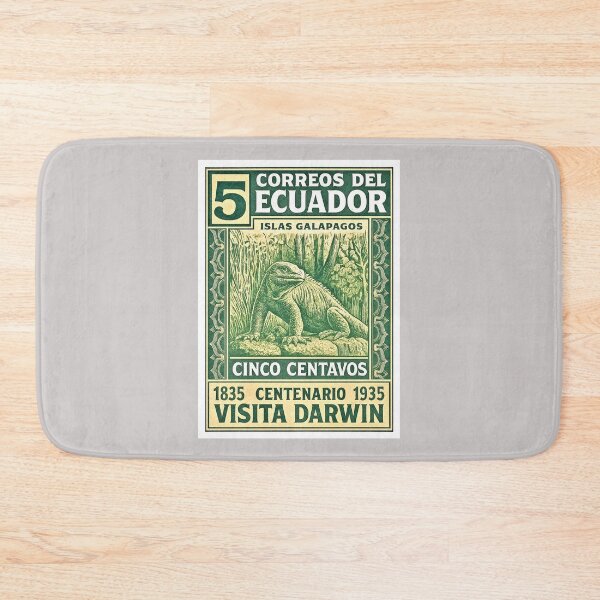 Item preview, Ecuador Galapagos Iguana Stamp Poster designed and sold by retrographics.