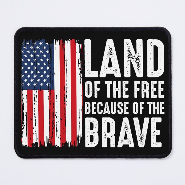 Item preview, Land of the Free Because of the Brave, Grunge American Flag Patriotic Design designed and sold by Altenpendinton.