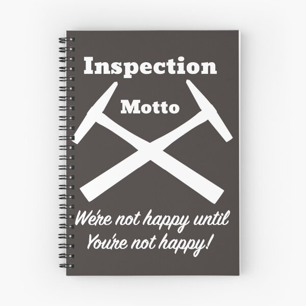Item preview, Inspection motto designed and sold by CrudeorRefined.