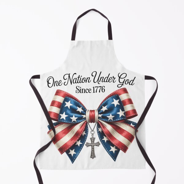 Item preview, Stars and Stripes Patriotic Bow with Cross, Faith and Freedom Since 1776 designed and sold by Altenpendinton.