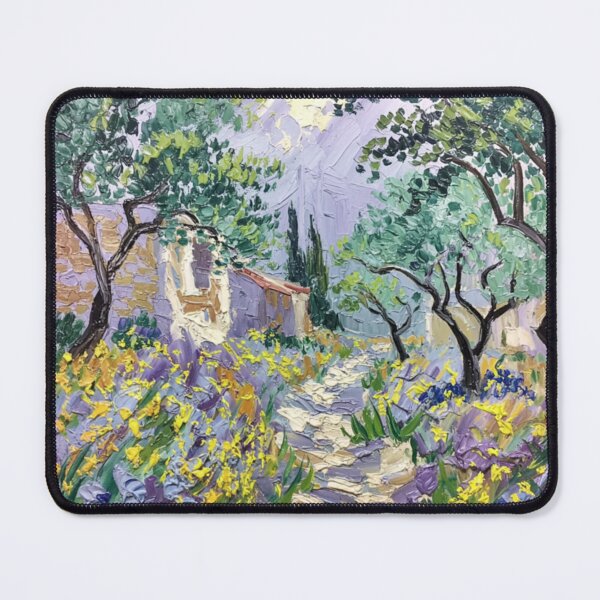 Item preview, Sunlit Lavender Garden Path | Impressionist Painting of Provence, France designed and sold by CARRAANN.