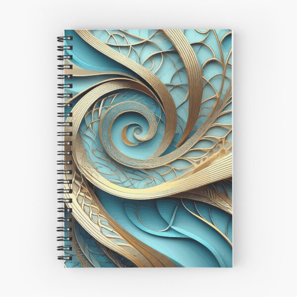 Item preview, Arte abstracto de Fibonacci a todo color designed and sold by Vicky Brago-Mitchell®.