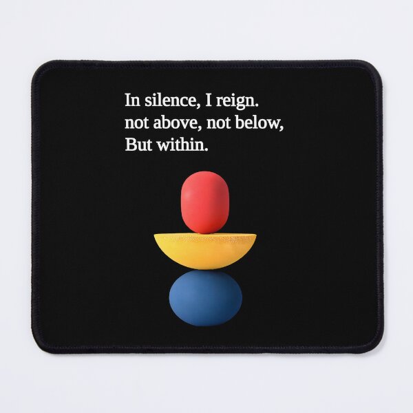 Item preview, “In Silence, I Reign” Composure Is Command, motivational quote design designed and sold by TR_fairydesigns.