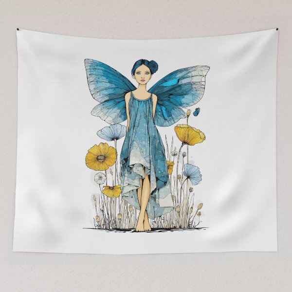 Item preview, a full-body portrait of a stunningly beautiful serene anime whimsical faerie designed and sold by wonderisland.