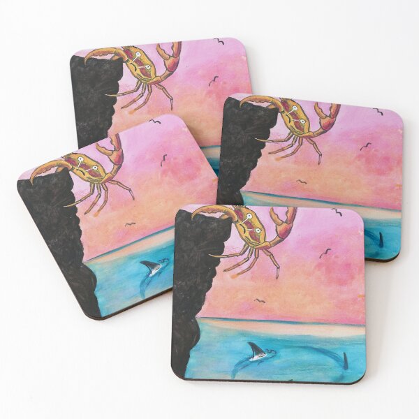 Item preview, Surreal Crab – Quirky Sea Creature in Danger designed and sold by GrassoGraphics.