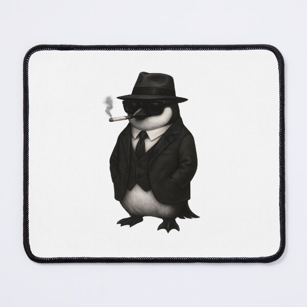 Item preview, Mobster Penguin – Coolest Bird in Town designed and sold by Drawlery.