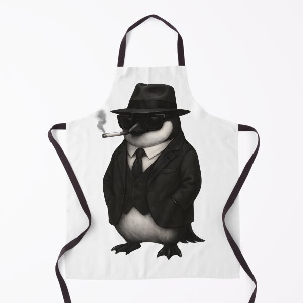 Item preview, Mobster Penguin – Coolest Bird in Town designed and sold by Drawlery.