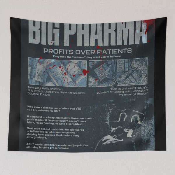 Item preview, Big Pharma – Profits Over Patients designed and sold by FrandWeb Graphics.