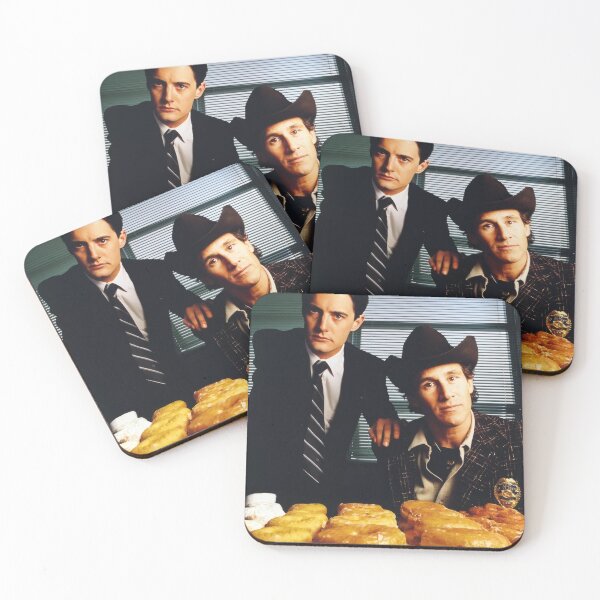 Item preview, Twin Peaks Donut Squad – Agent Cooper and Sheriff Truman Art Print and Poster designed and sold by TheTwinPeaks.