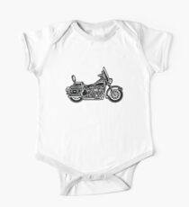 Chopper / motorcycle 06_black white One Piece - Short Sleeve