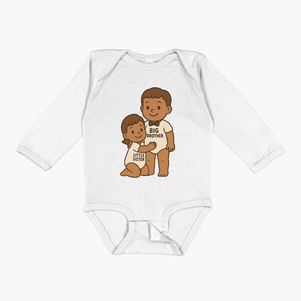 Item preview, Big Brother & Little Sister Cartoon Sibling Duo designed and sold by Archie's World.