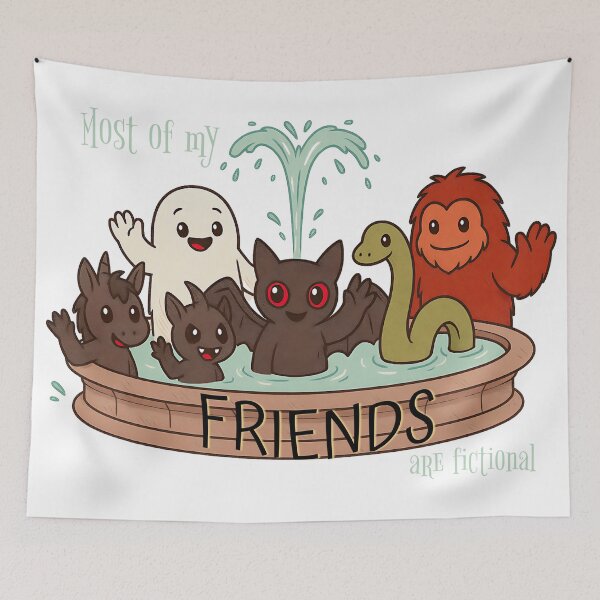 Item preview, Most of My Friends Are Fictional designed and sold by StormandStar.
