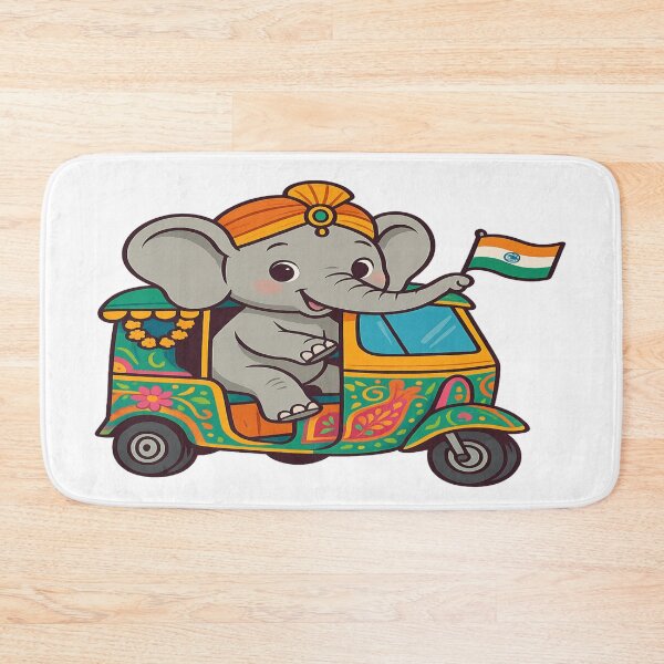 Item preview, Rickshaw Adventures: Indian Baby Elephant Ride designed and sold by Globalcitytees.