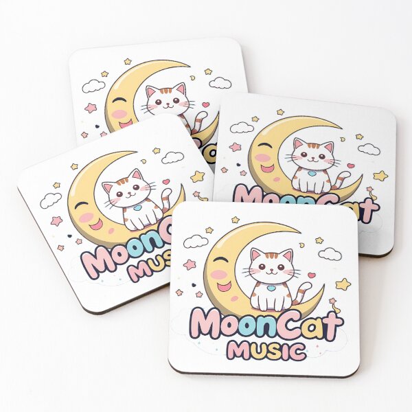Item preview, Mooncat Music – Chill Vibes for Dreamers Tee designed and sold by Jackypoo Design.