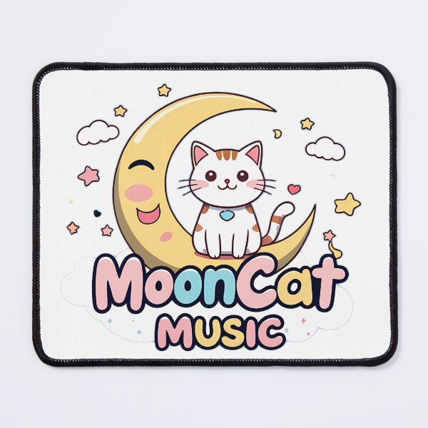 Item preview, Mooncat Music – Chill Vibes for Dreamers Tee designed and sold by Jackypoo Design.