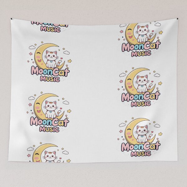 Item preview, Mooncat Music – Chill Vibes for Dreamers Tee designed and sold by Jackypoo Design.