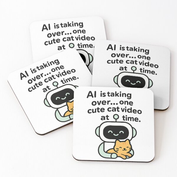 Item preview, AI's Plan: Cute Cat Video Takeover  designed and sold by MasCorner.