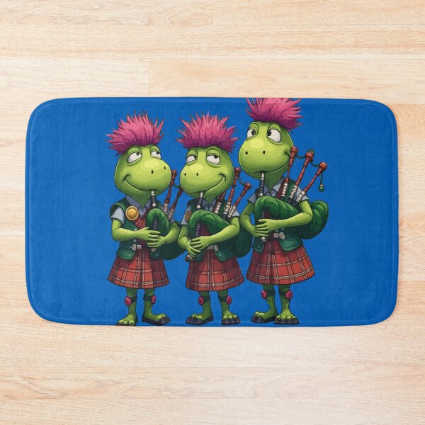 Item preview, Bagpipers for Burns Supper Scottish Thistles Wearing Plaid designed and sold by taiche.
