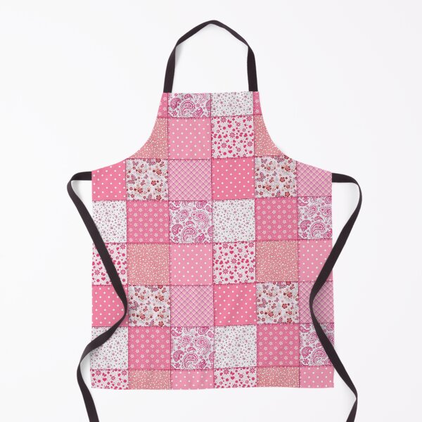 Item preview, Cute Pink Patchwork Pattern With Floral, Polka Dot & Gingham Pattern Tiles designed and sold by DaisyHouse.