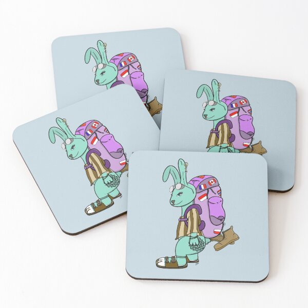 Item preview, Backpacker Bunny designed and sold by YoungWildWeird.