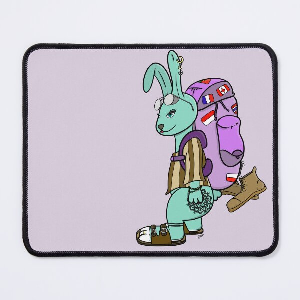 Item preview, Backpacker Bunny designed and sold by YoungWildWeird.