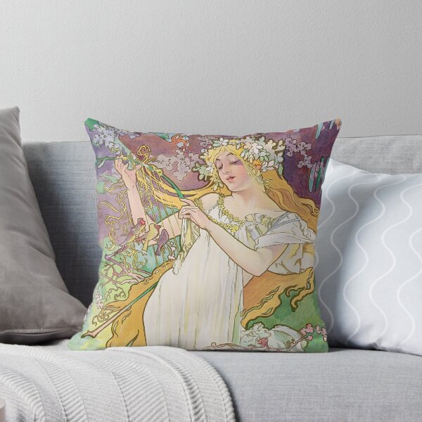 Item preview, Alphonse Mucha The Seasons Spring designed and sold by maniacfitness.
