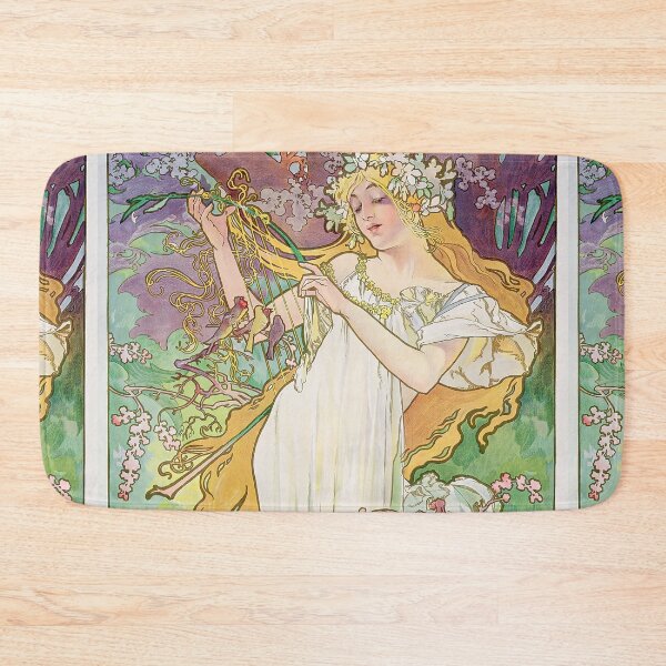 Item preview, Alphonse Mucha The Seasons Spring designed and sold by maniacfitness.