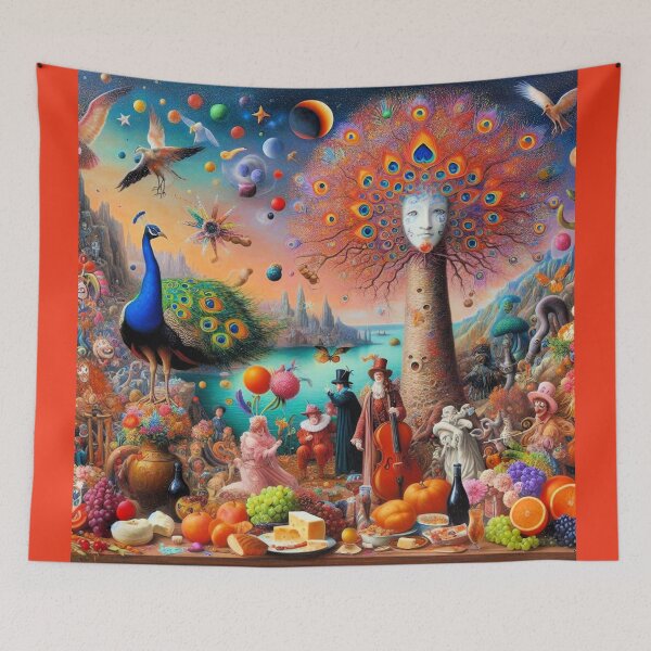 Item preview, Peacock in BaoBab tree designed and sold by daweave77.
