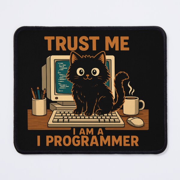 Item preview, Programmer Cat  designed and sold by TheSamuraiCat.