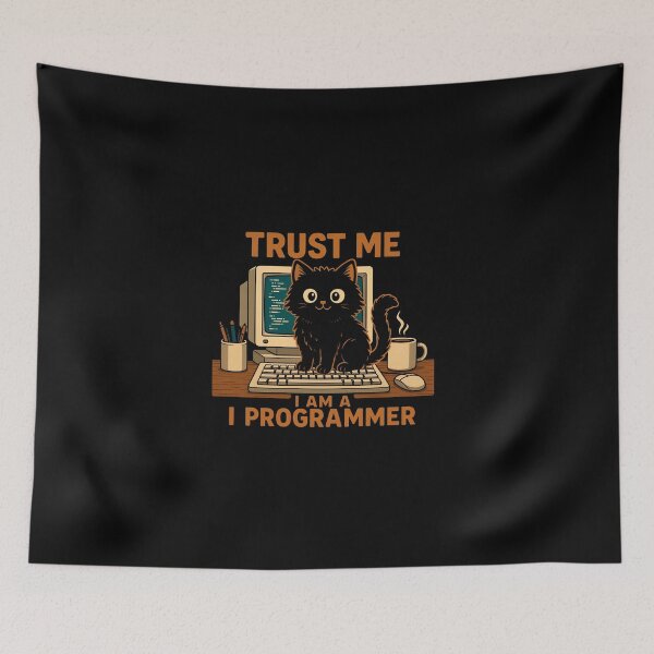 Item preview, Programmer Cat  designed and sold by TheSamuraiCat.