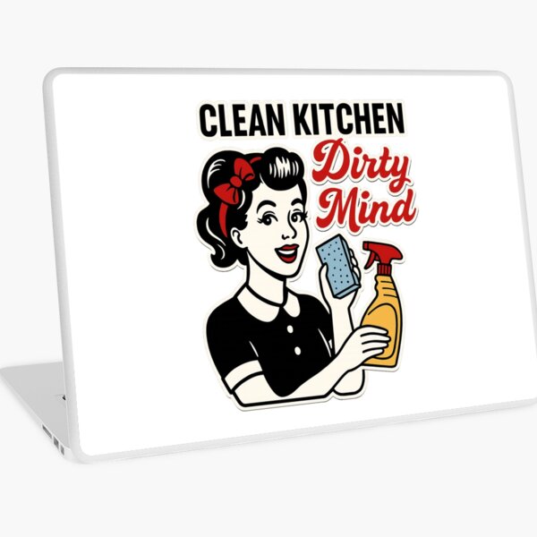 Item preview, Clean Kitchen, Dirty Mind designed and sold by PossibilliTeesAI.