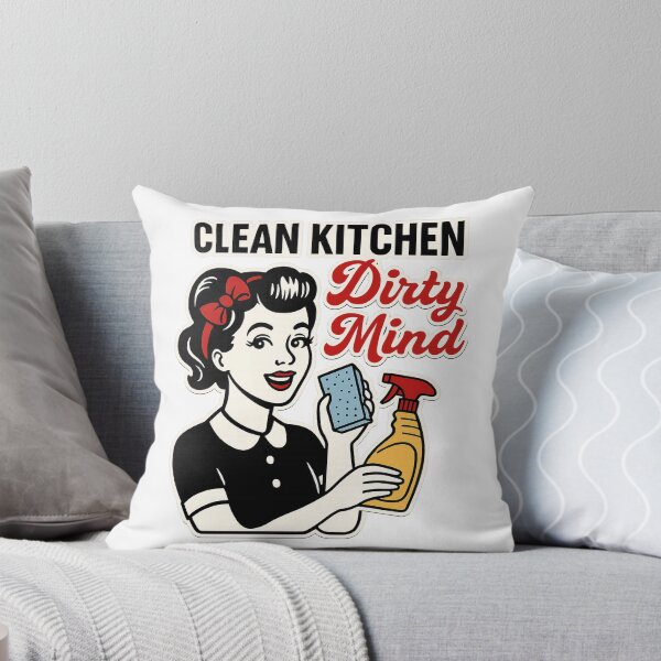 Item preview, Clean Kitchen, Dirty Mind designed and sold by PossibilliTeesAI.