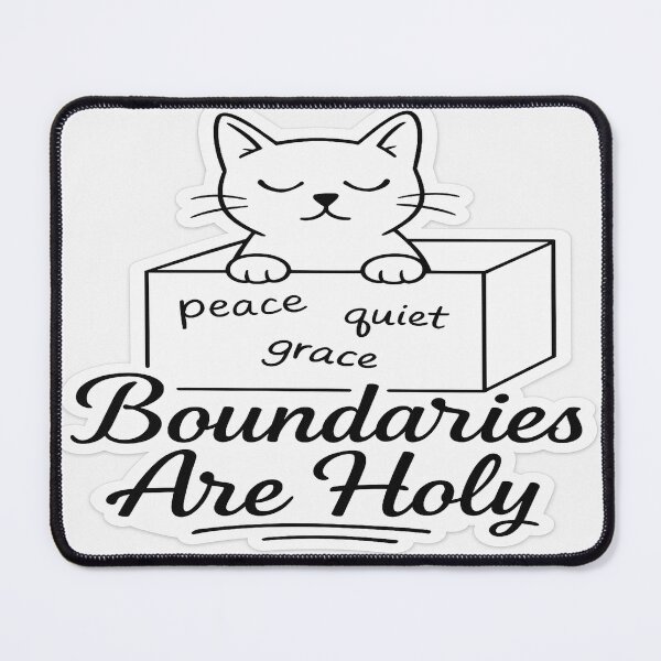 Item preview, Muse Cat Says: Boundaries Are Holy designed and sold by SoulSassy.