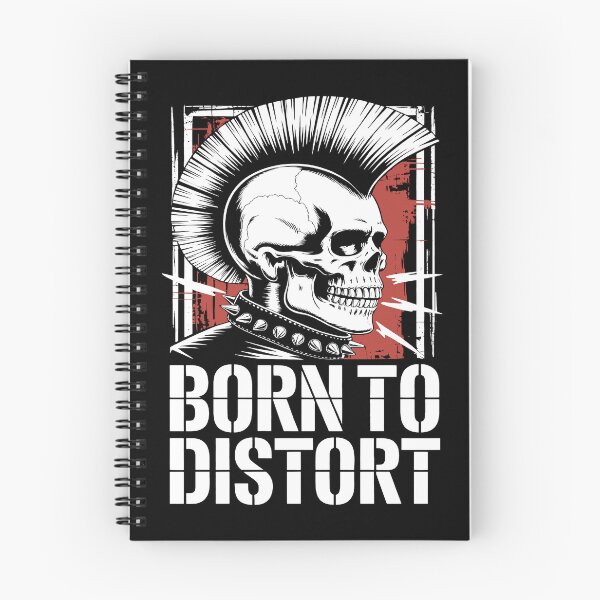 Item preview, Born to Distort Punk Skull Mohawk Design designed and sold by Parkerzz.
