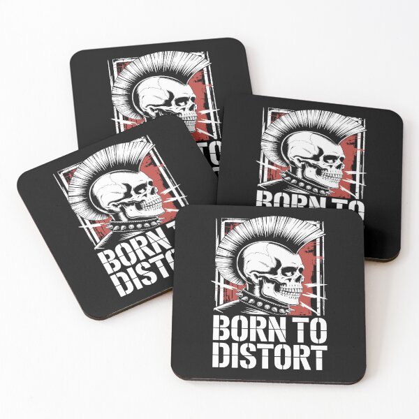 Item preview, Born to Distort Punk Skull Mohawk Design designed and sold by Parkerzz.