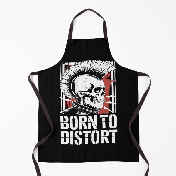 Item preview, Born to Distort Punk Skull Mohawk Design designed and sold by Parkerzz.