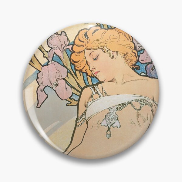 Item preview, Alphonse Mucha The Flowers Iris designed and sold by maniacfitness.