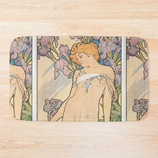 Item preview, Alphonse Mucha The Flowers Iris designed and sold by maniacfitness.